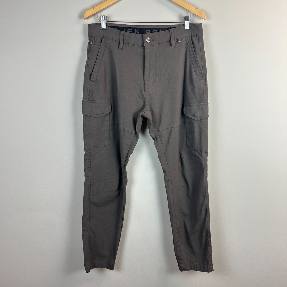 Projek Raw Bungee Flex Cargo Pants Mens 34 Taupe Classic Fit Stretch 145101 EUC
